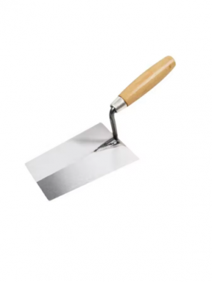 Square Bricklaying Trowel with wooden handle