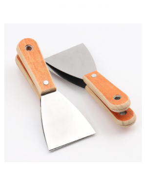 Steel Scraper with wooden handle
